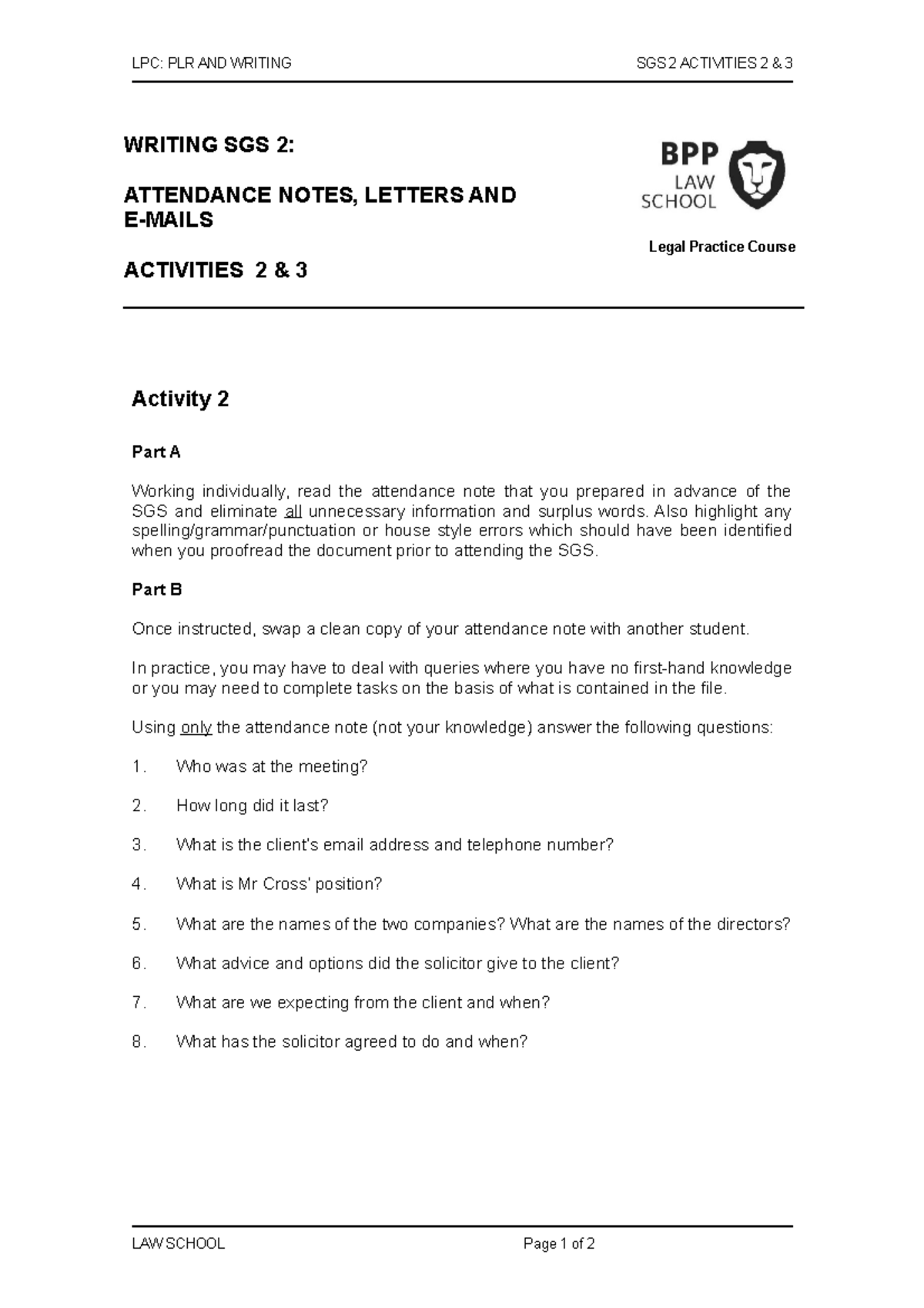 Writing+SGS+2+Activities+2+&+3+20-21 - LPC: PLR AND WRITING SGS 2 ...