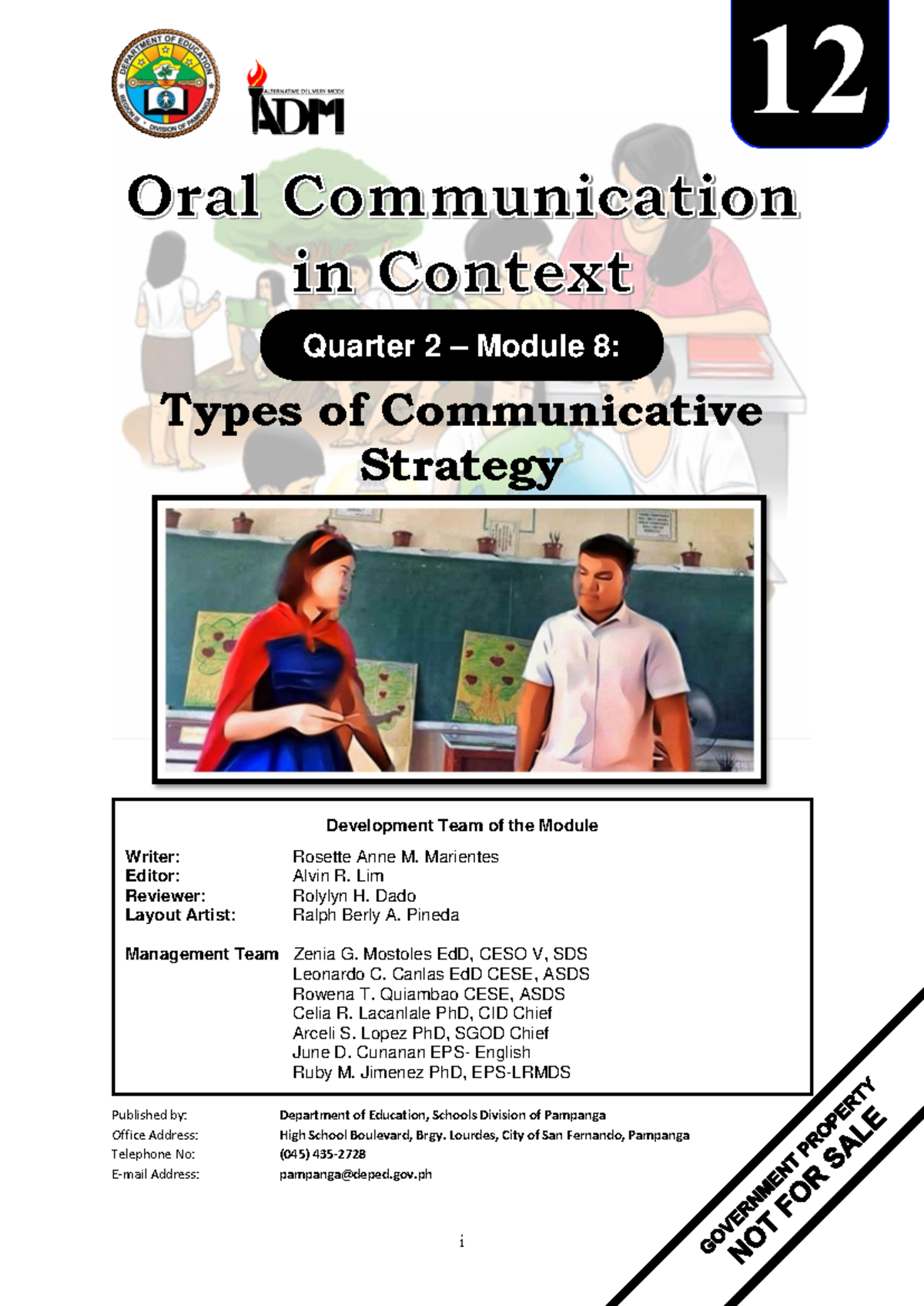 ENG12 Oral Comm Q2 Module 8: Communicative Strategies Overview - Studocu