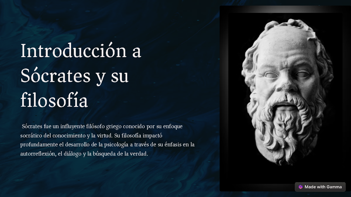 Introducción a Sócrates y su Filosofía en Psicología y Ética - Studocu