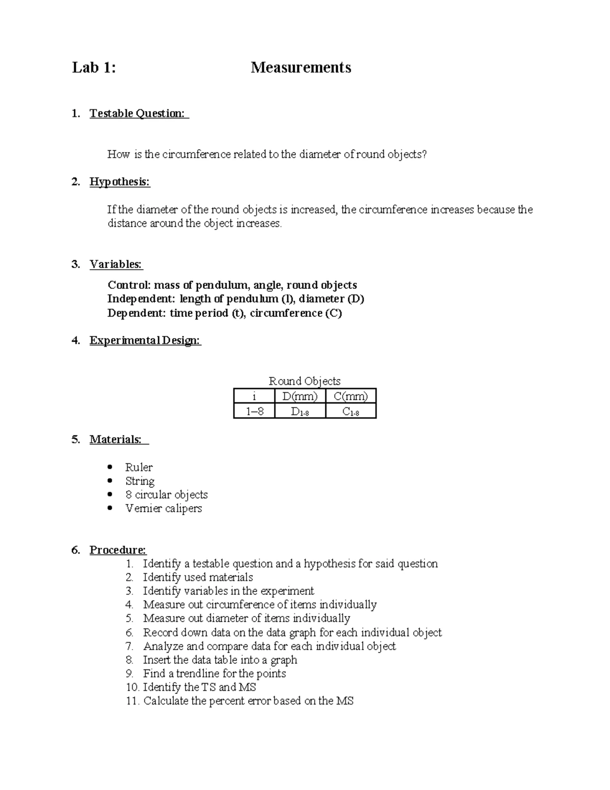 BIO 101: Potometer Lab Report on Transpiration Rates in Plants - Studocu