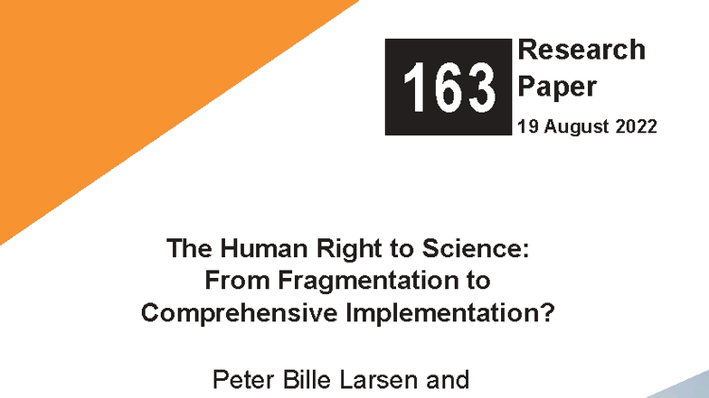 RP163 Research Paper: The Human Right to Science and Its Implementation ...