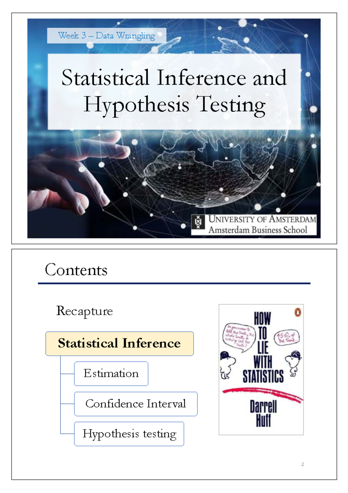 Week 3 Data Wrangling: Statistical Inference & Hypothesis Testing ...