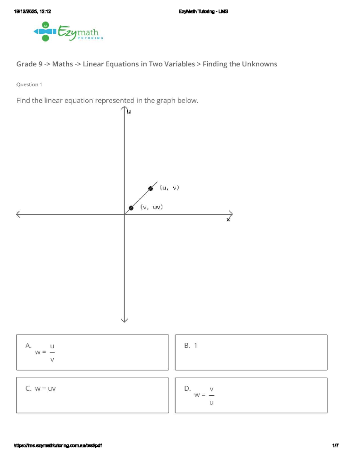 Grade 9 Maths: Linear Equations in Two Variables - Finding Unknowns ...