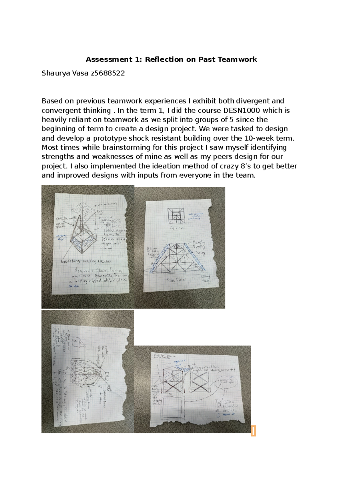 COMM1120 Assessment 1: Reflection on Teamwork Experiences - Studocu