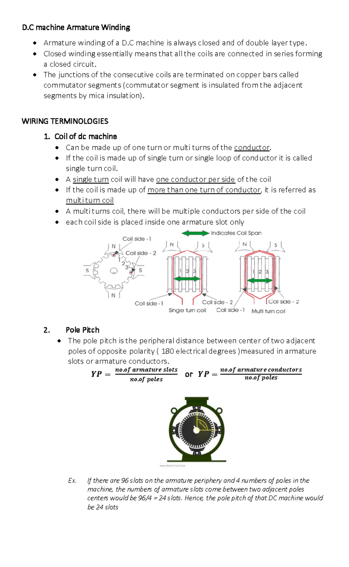 DC Armature Winding Design Notes for RRY2017 - Studocu