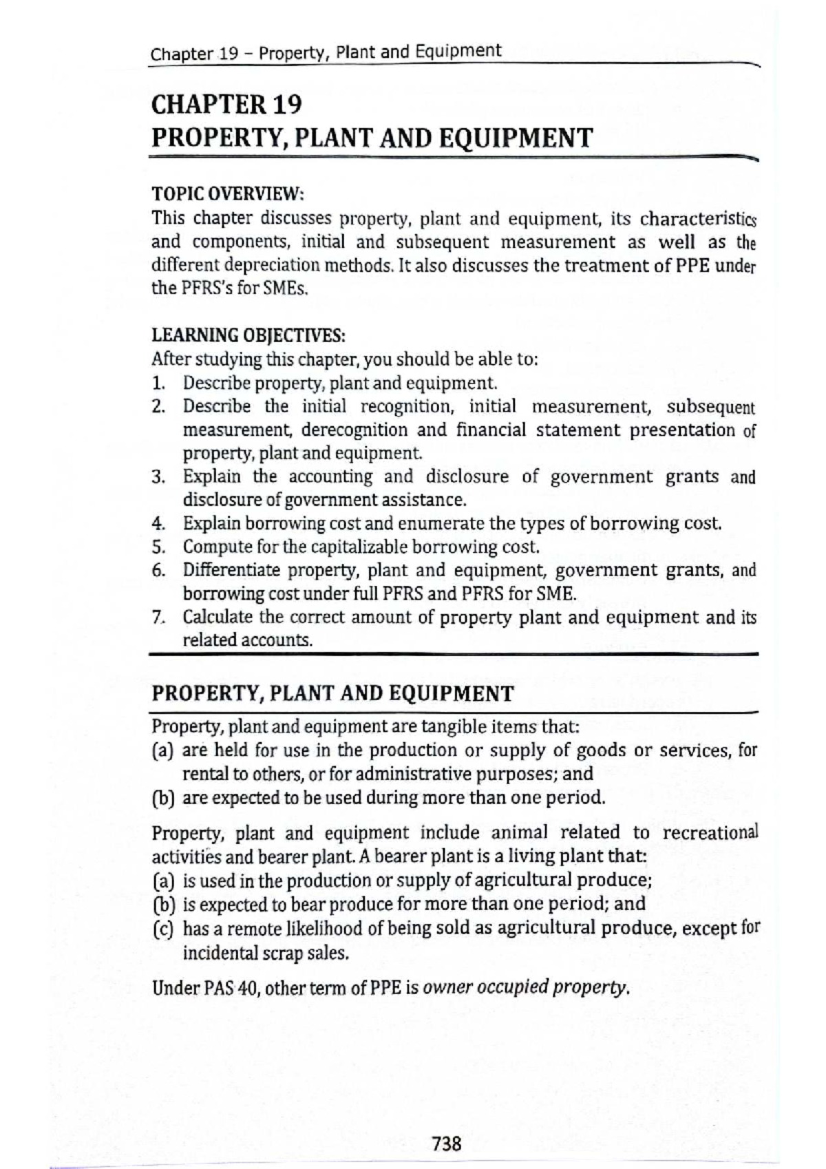 Chapter 19: Property, Plant, and Equipment (PPE) Overview and Analysis ...