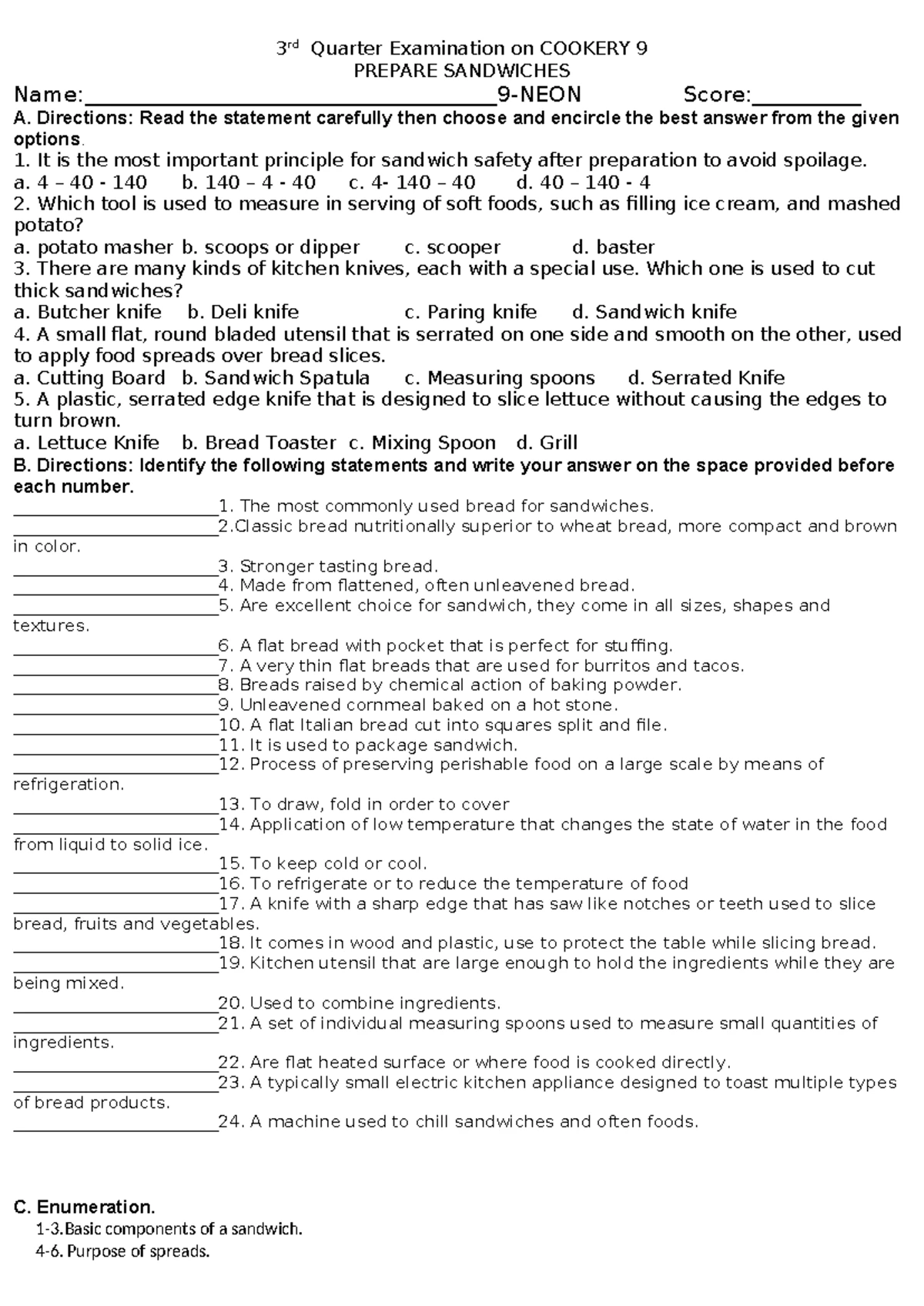 403781458 TLE Cookery Daily Lesson Logs for G9 & G10 (Q4) - Studocu