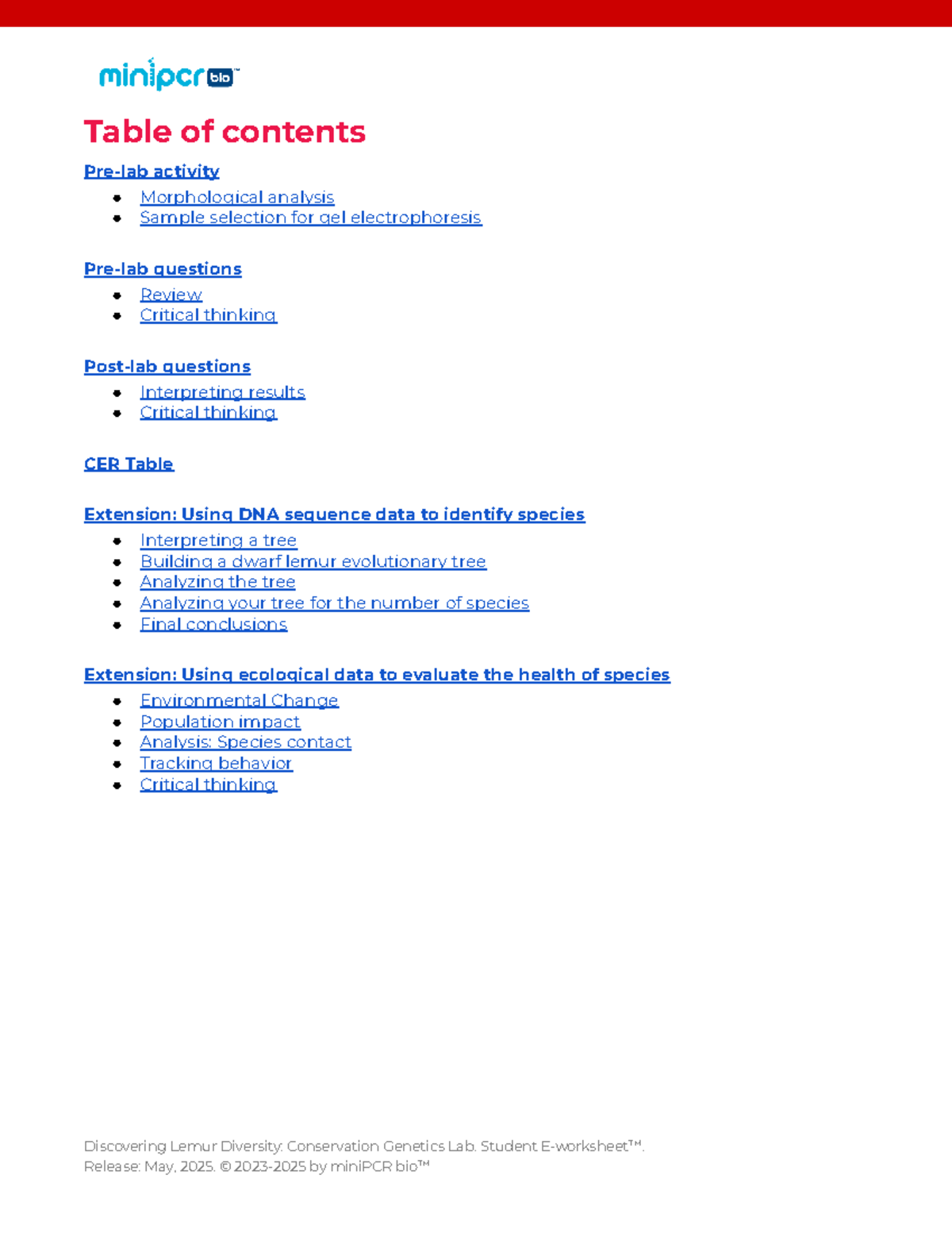 Lemur Diversity Analysis: Conservation Genetics Lab (BIO 202) - Studocu