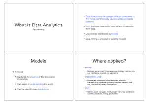 Data analytics week 1-5 - Week 2 notes - Studocu