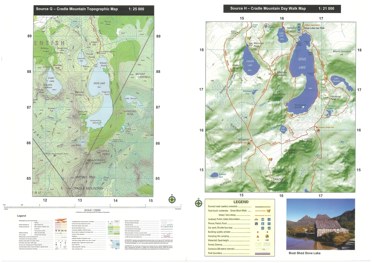 Cradle Mountain Topographic & Day Walk Map Overview 2013 Trial - Studocu