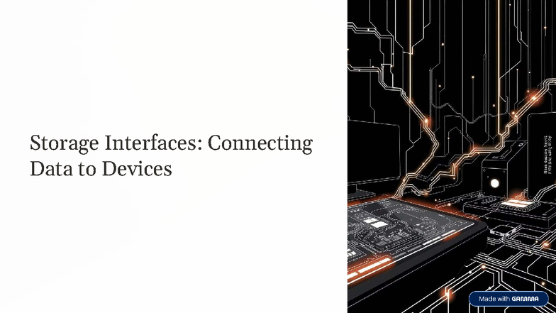 Storage Interfaces: Data Transfer Protocols Explained - Studocu