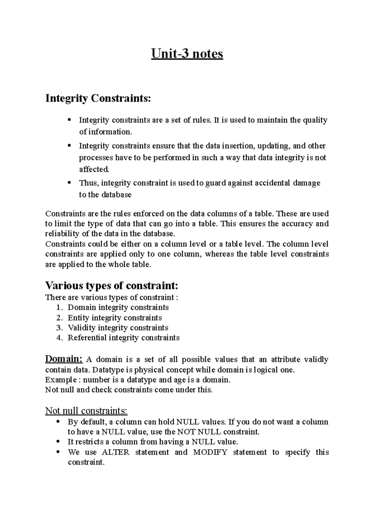 Unit-2 and 3 bce notes - Nil. - ROADWAYS It is a means of communication ...