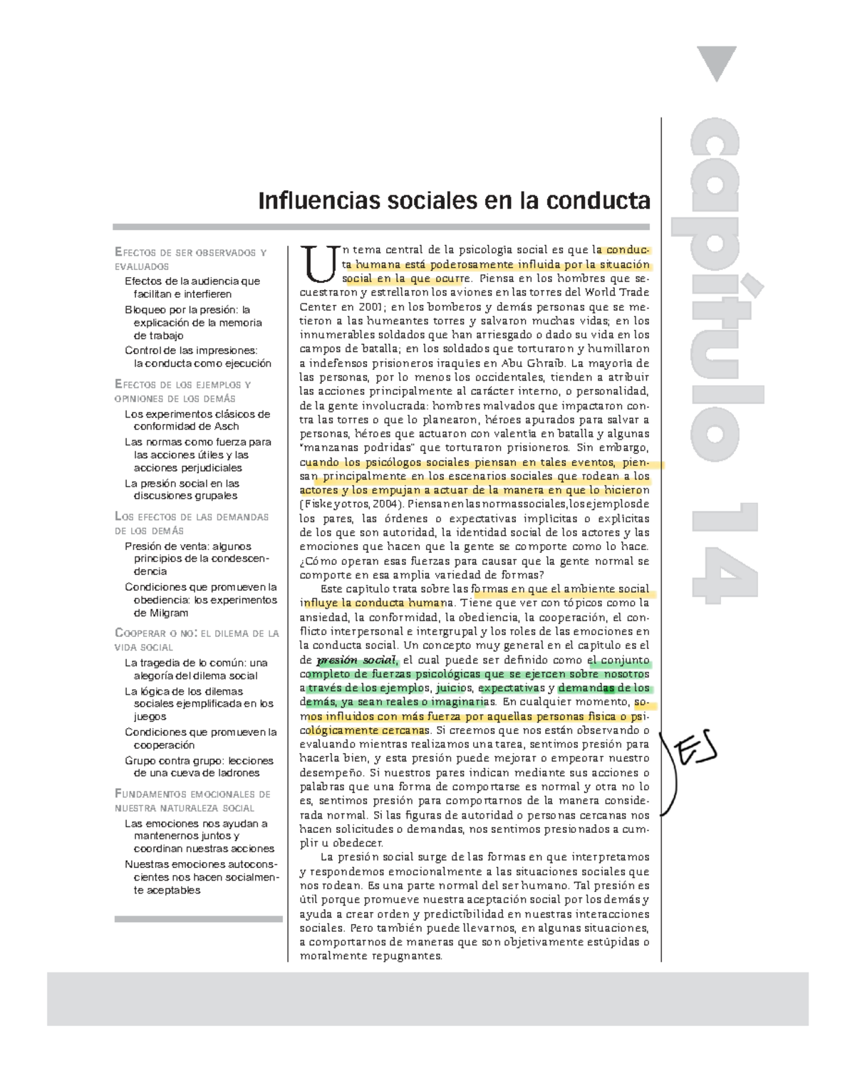 EFECTOS DE LA PRESIÓN SOCIAL EN LA CONDUCTA HUMANA - PSIC 14 - Studocu
