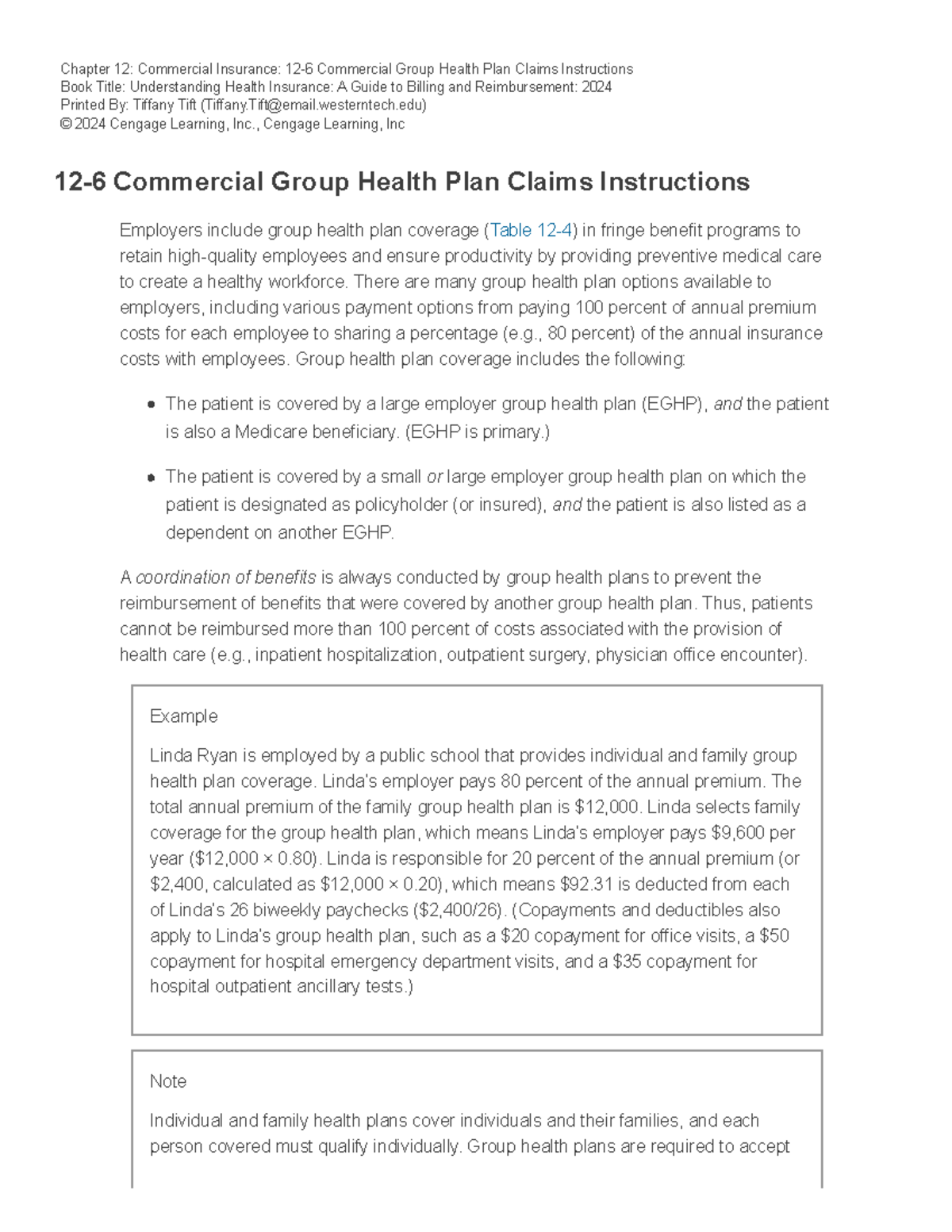 Chapter 12: Group Health Plan Claims Instructions (Understanding Health ...
