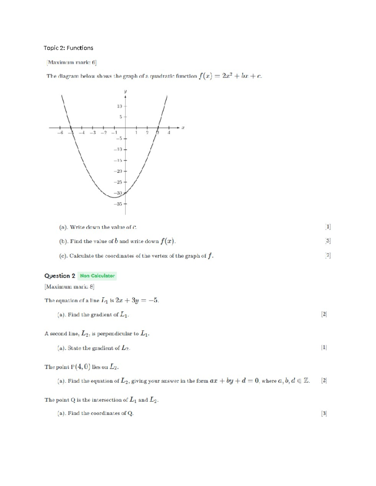 Functions - ENJOY - math aa sl - Topic 2: Functions - Studocu