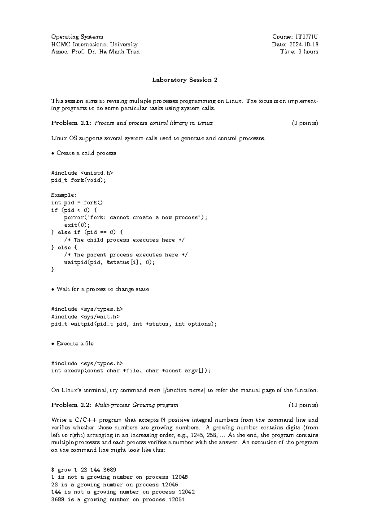 IT077IU Laboratory Session 2: Process Control & Growing Numbers in ...