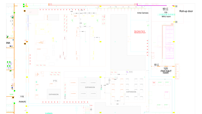 Layout Facilities - Material Car and Equipment Overview for 180 x 240 ...
