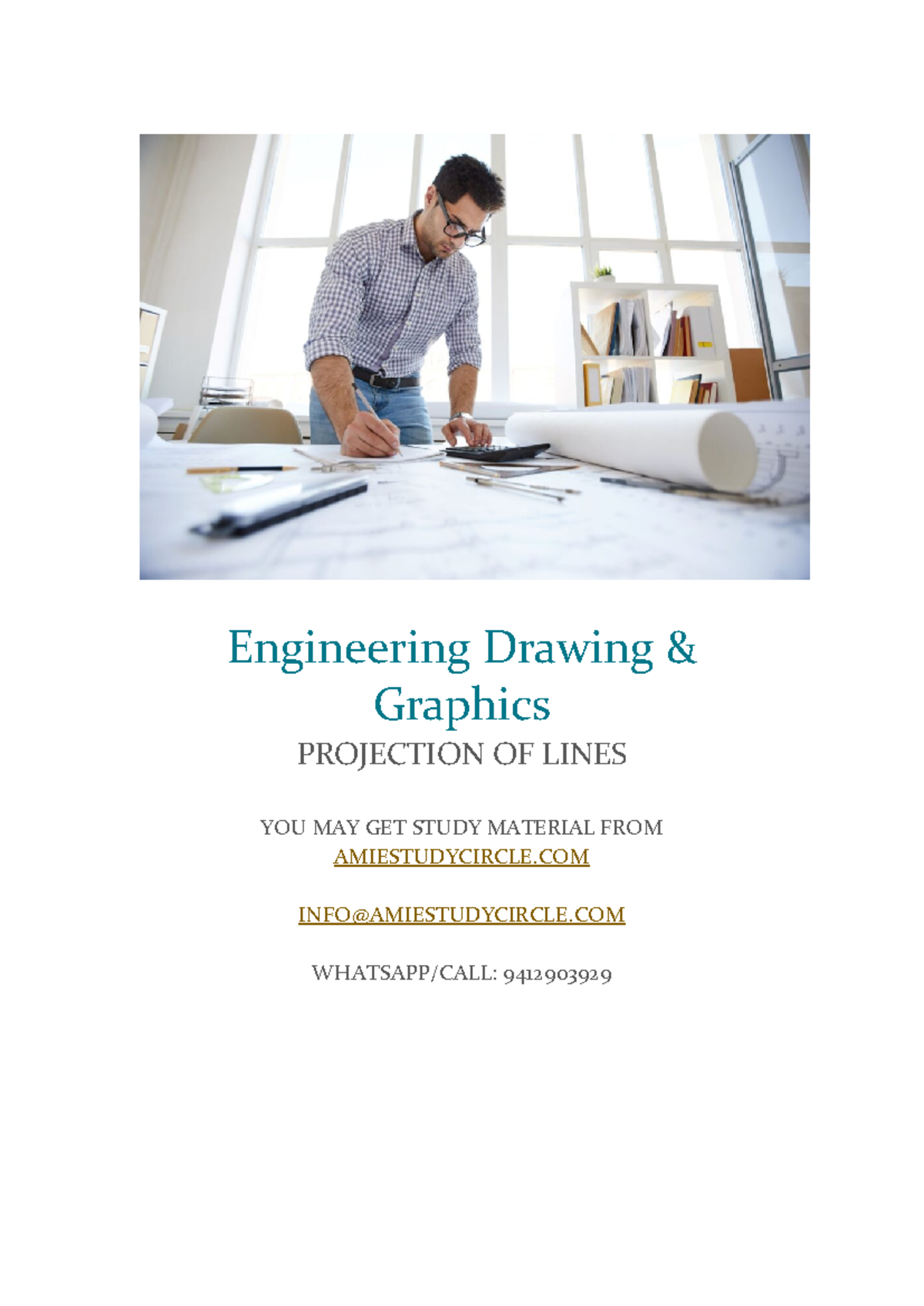 Projection of Points and Lines in Engineering Drawing (EDG 101) - Studocu