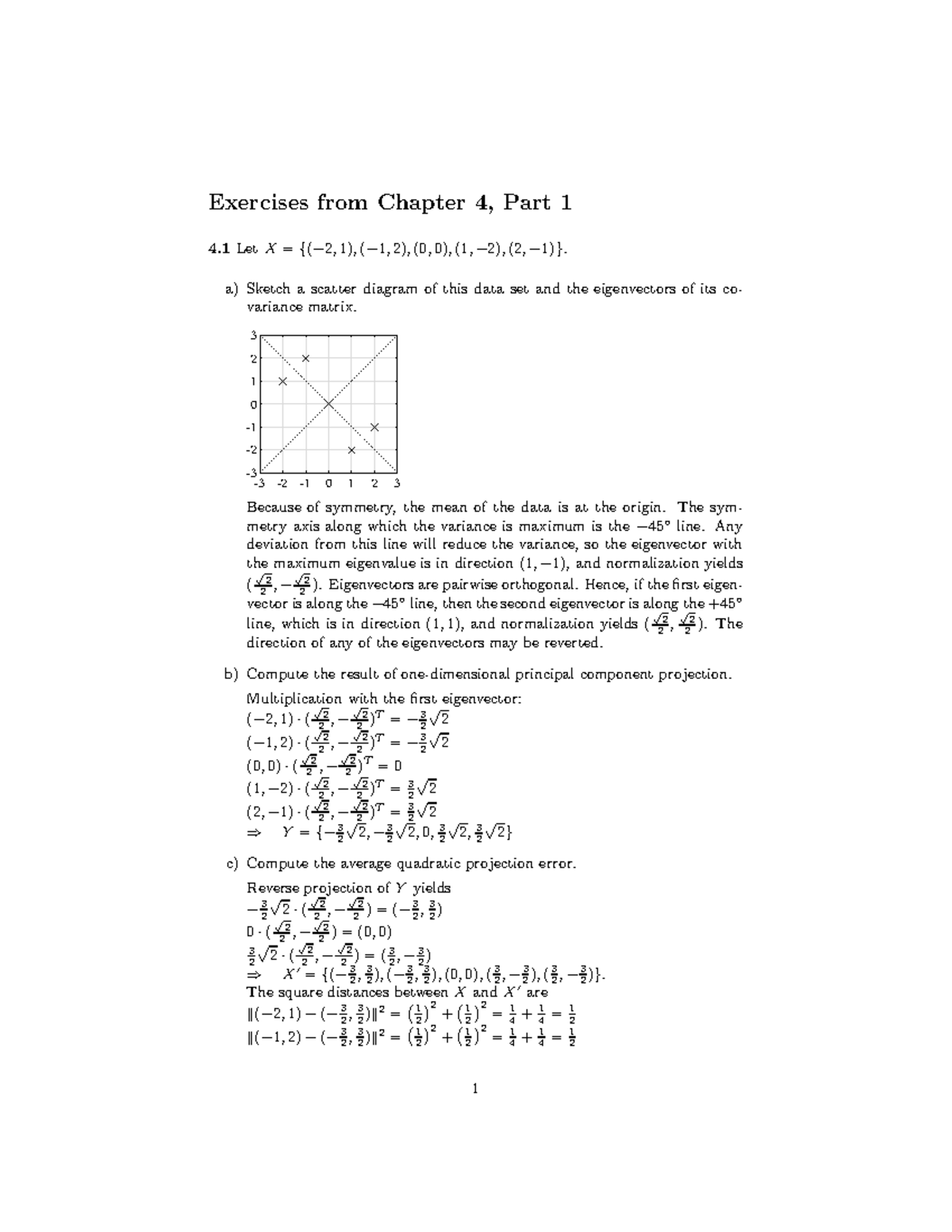 Solutions to Exercises from Chapter 4, Part 1 (4a) - Studocu