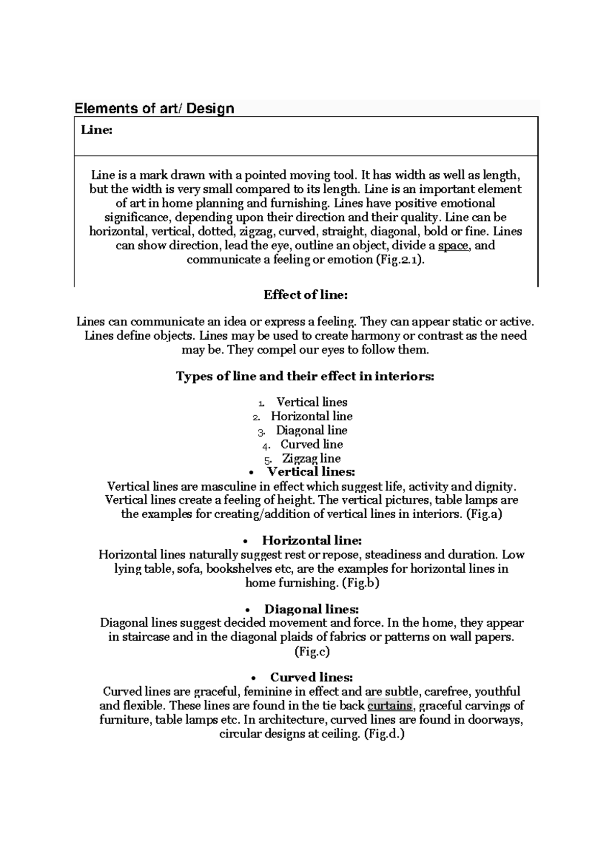Elements of Design: Understanding Art in Interiors - Course Code: D1 ...