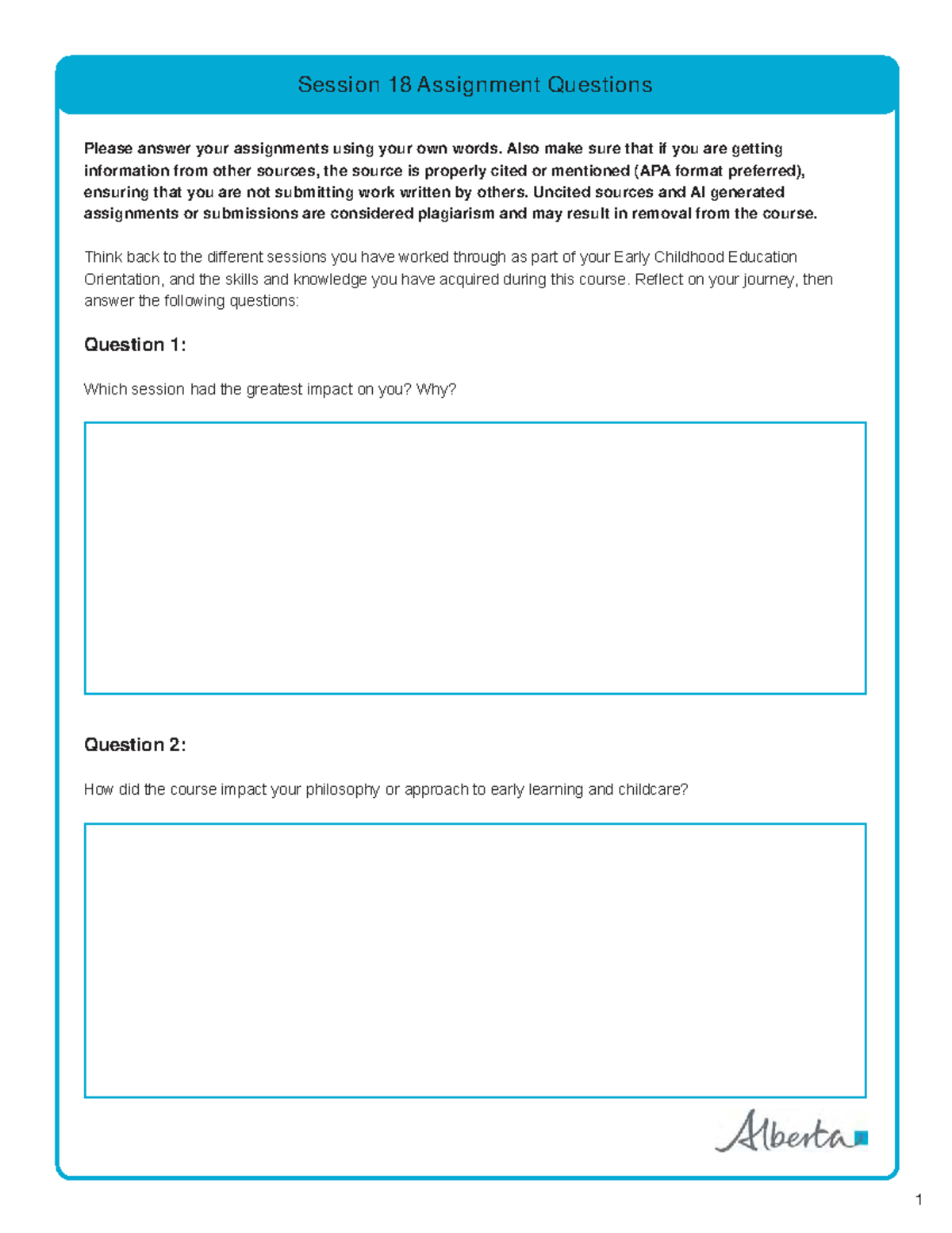 ECE 101: Session 18 Assignment Reflection Questions - Studocu