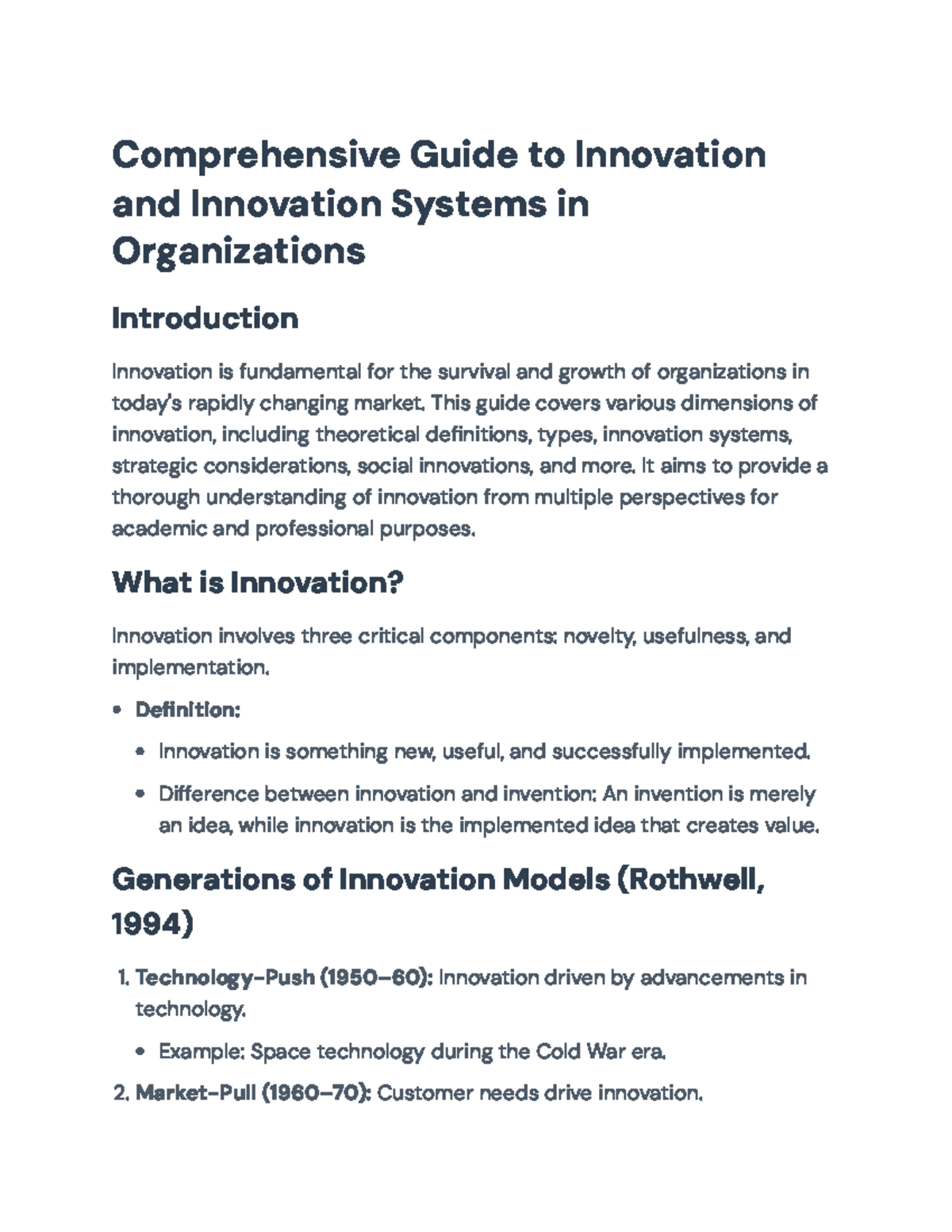 Comprehensive Guide to Innovation Systems in Organizations: Insights ...