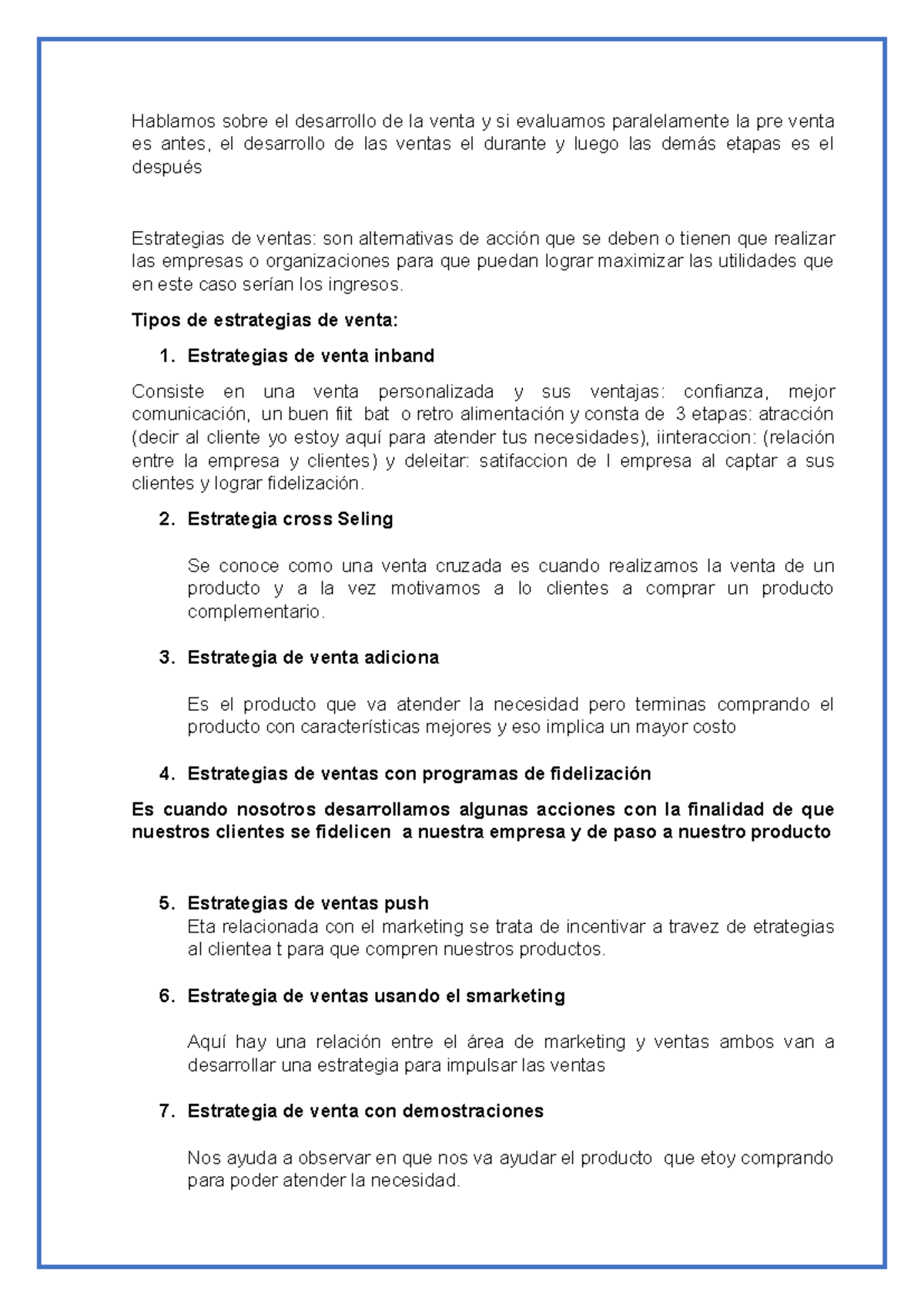 Estrategias de Ventas y Habilidades Gerenciales - Clases de Hoy - Studocu