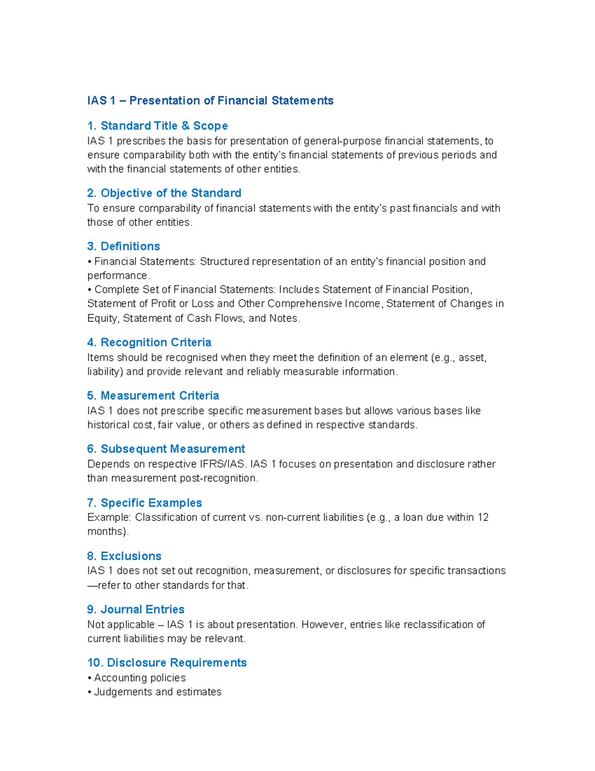 IAS 10 – Events After the Reporting Period (Master Note) - IAS 1 ...