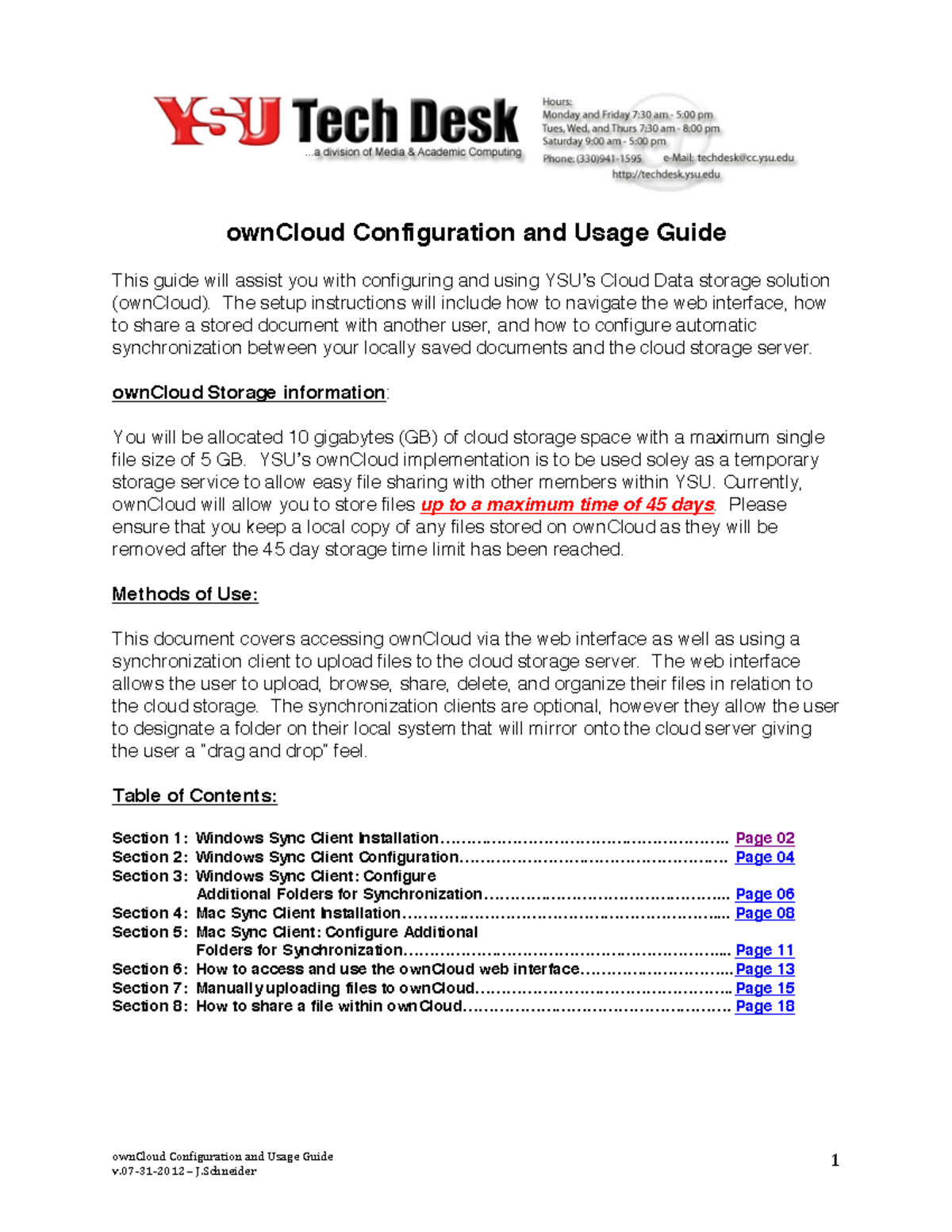 Own Cloud Configuration and Usage Guide Teaching Exercise - ownCloud ...