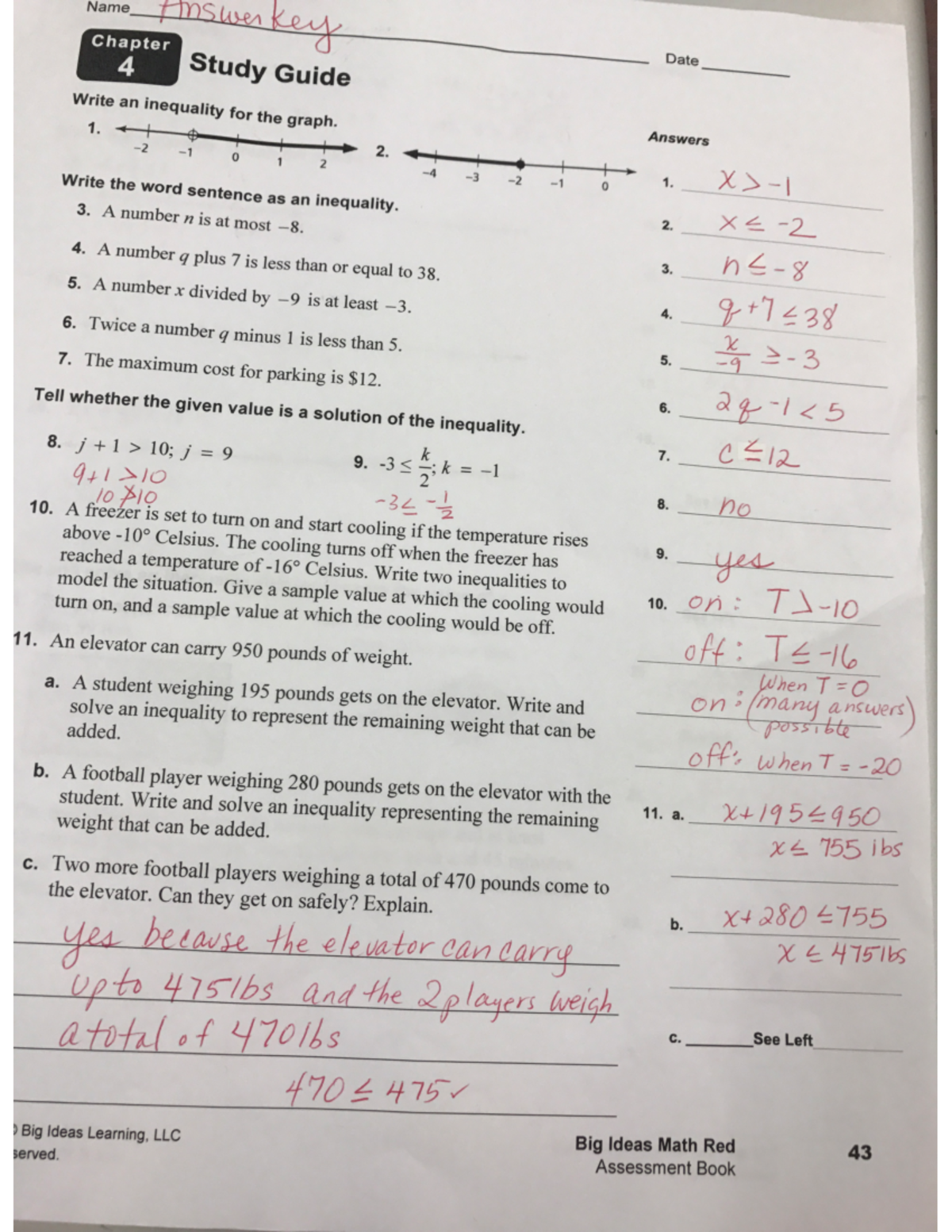 Chapter 4 Answers Pt1 - N/A - Name Chapter Answerkey Date 4 Study Guide ...