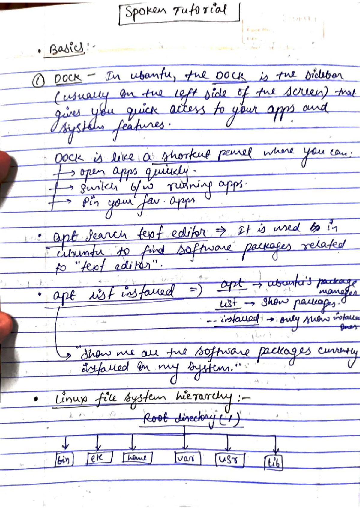 Linux Notes: Understanding the DOCK, File Management, and System ...