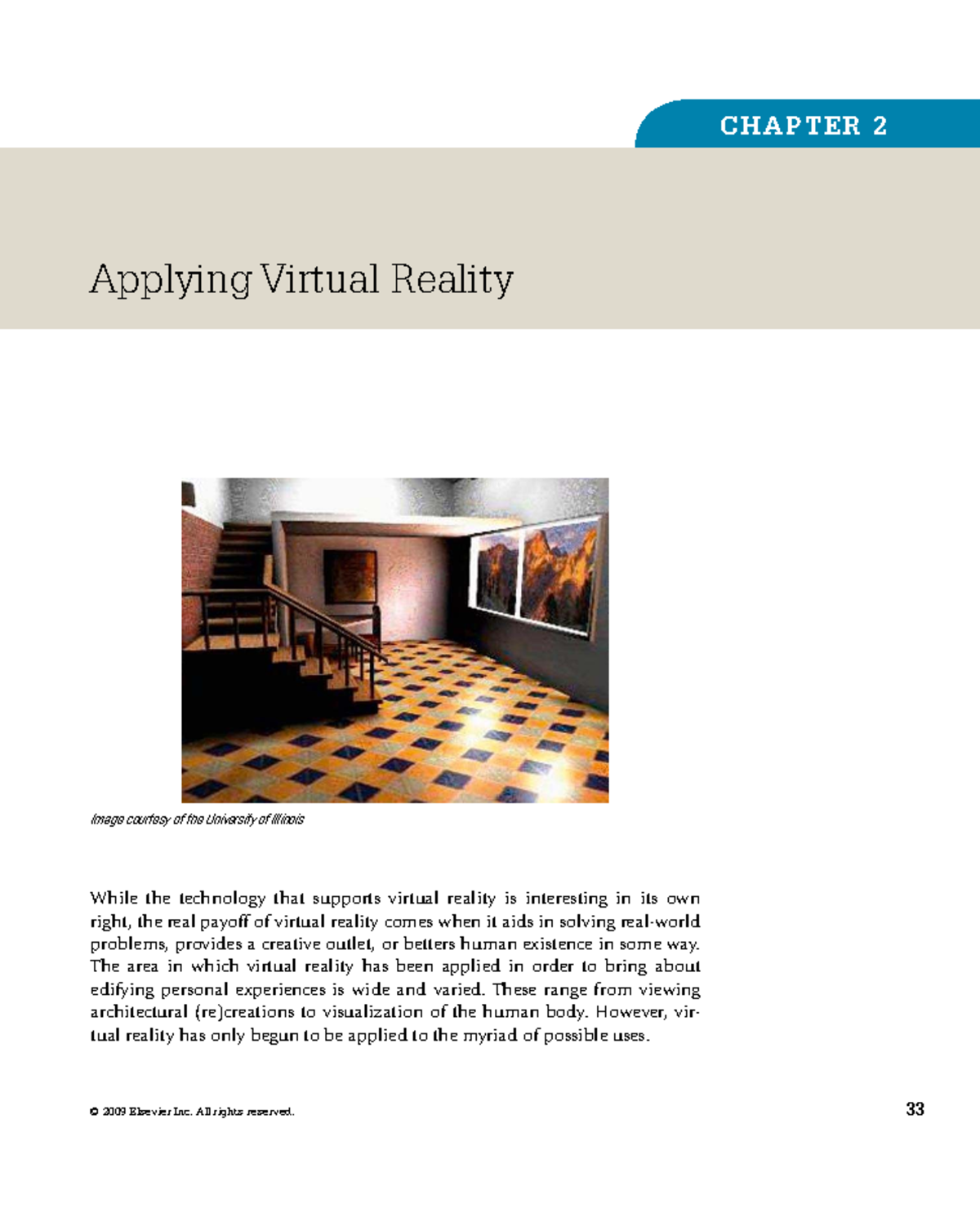 Chapter 2: Applications of Virtual Reality in Various Fields (Module 4 ...