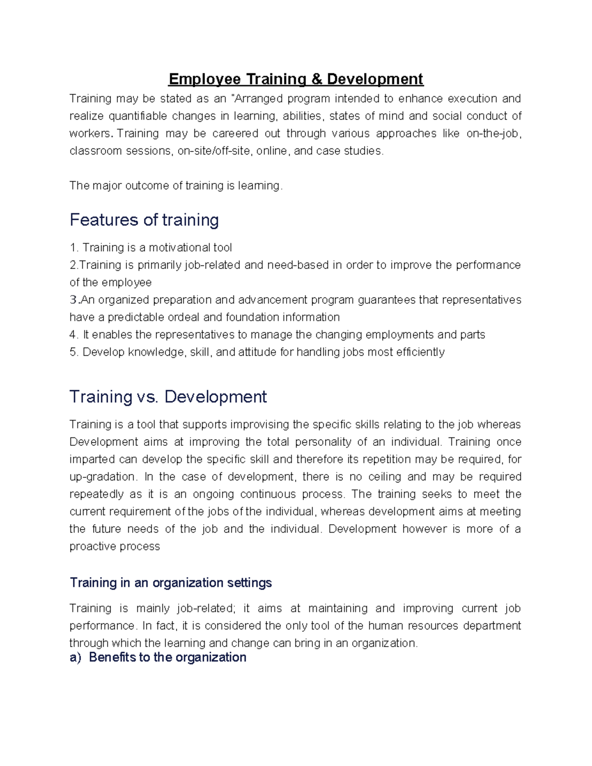 Employee Training & Development Strategies: Enhancing Skills and ...