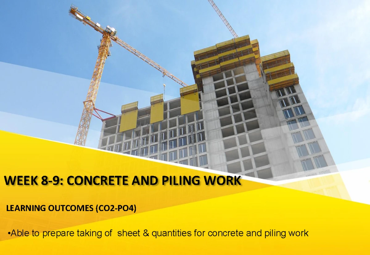 2. Lecture 2 Piling Works - Bored Pile - building surveying - UiTM ...
