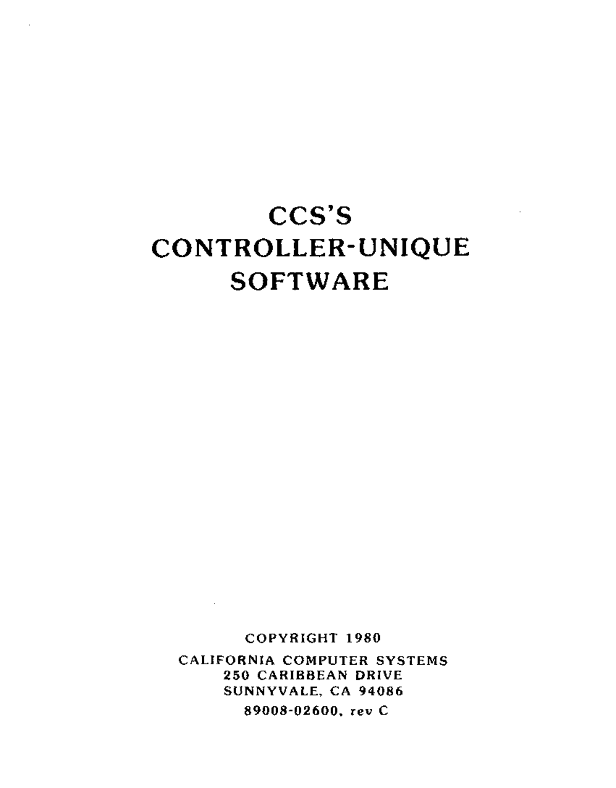 CCS 250: Software Copyright & CCBIOS Overview (1980) - Studocu