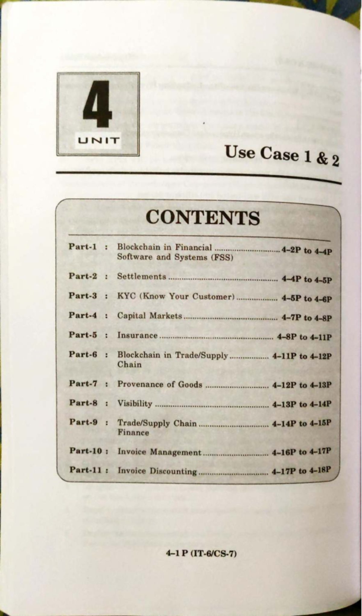BC FSS Unit 4: Comprehensive Notes on Blockchain Applications in Finance - Document Preview