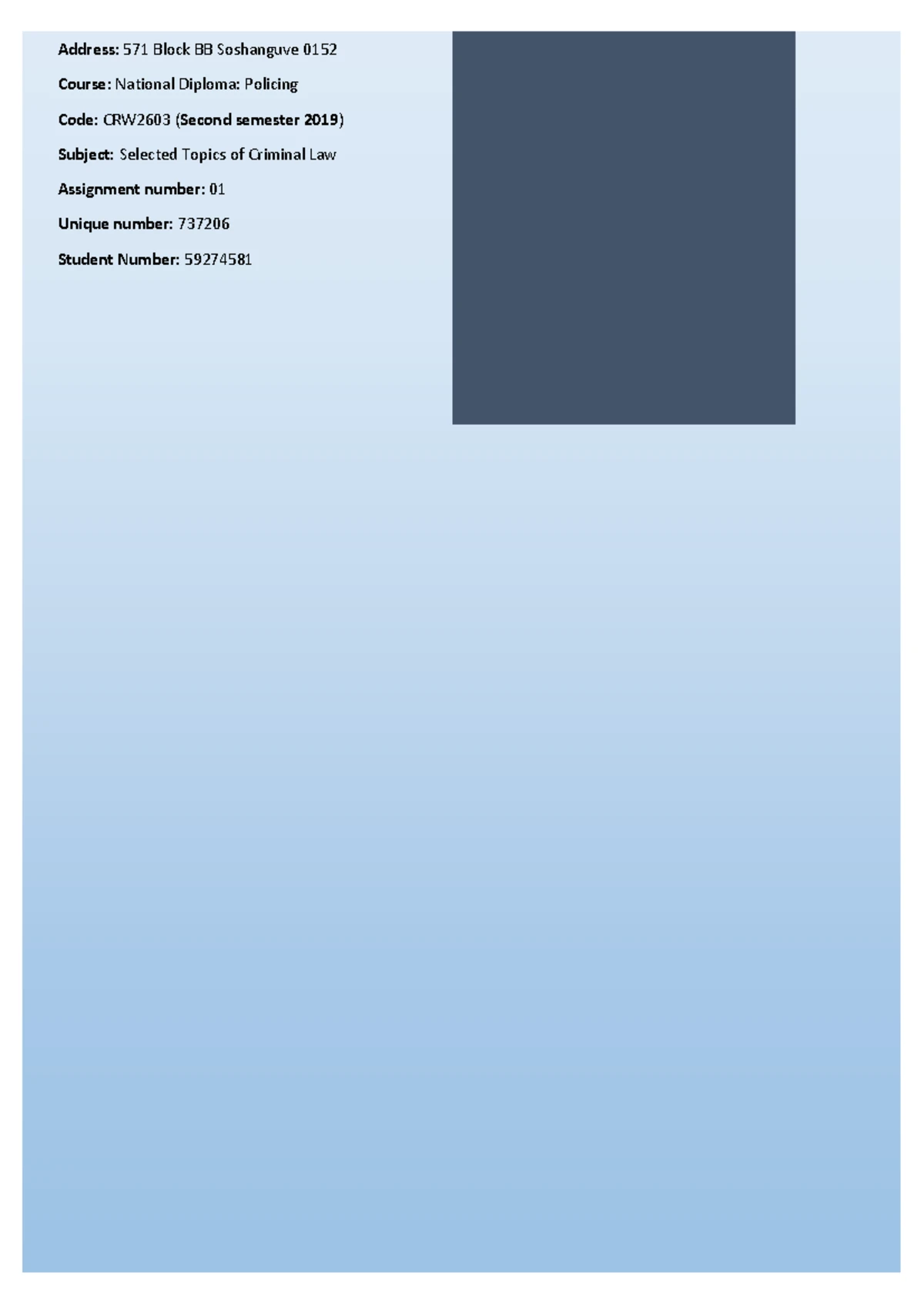 PRF3702 Final Exam Instructions and Guidelines for 2025 - Studocu