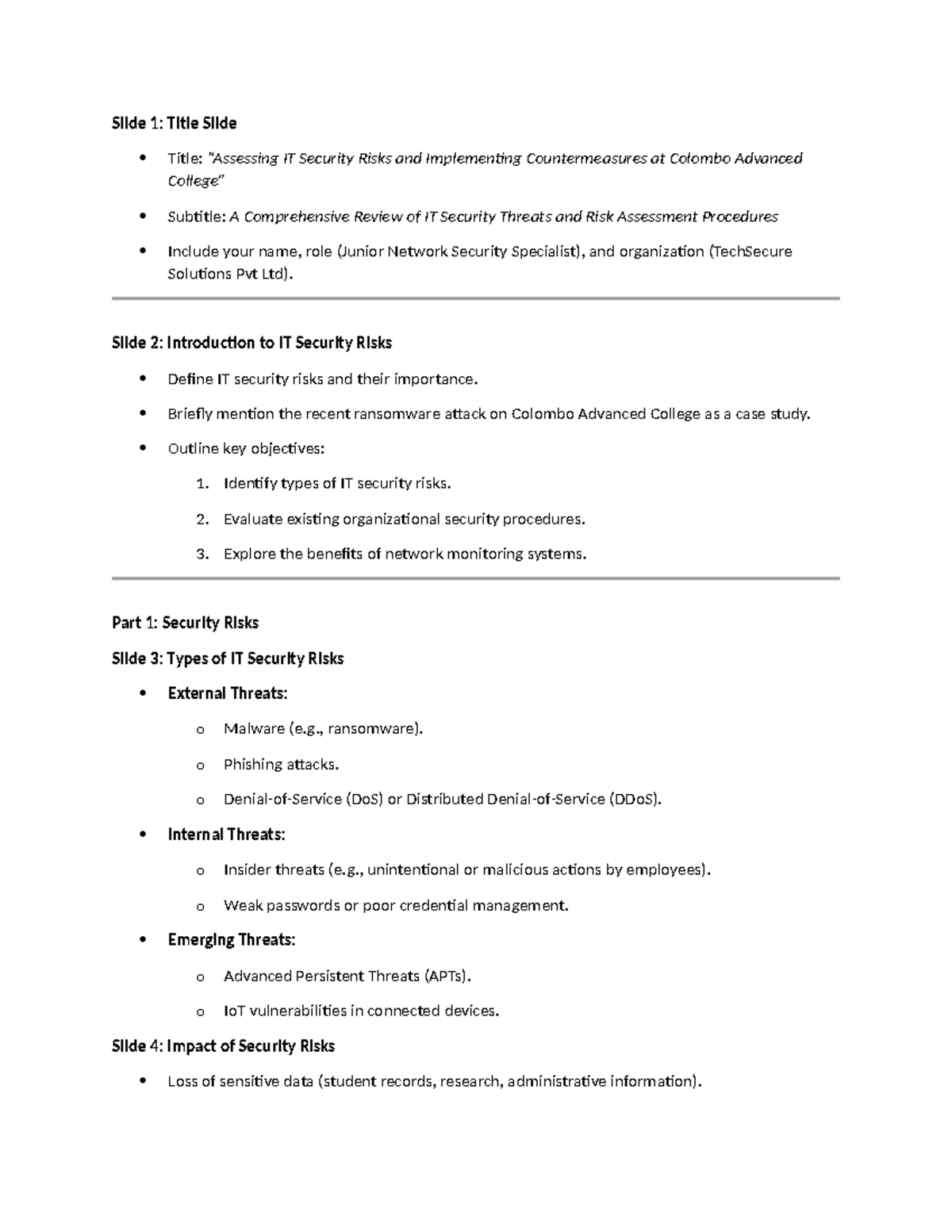 database design and development assignment esoft