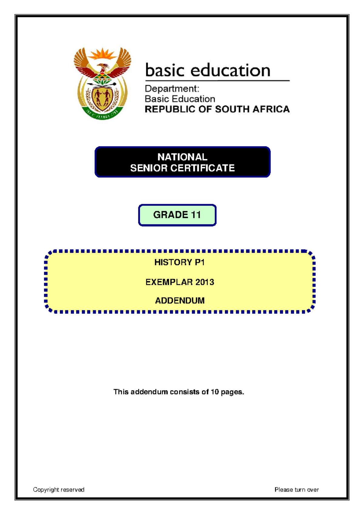 History P1 Grade 11 Exemplar 2013 Addendum: NEP & New Deal Analysis ...