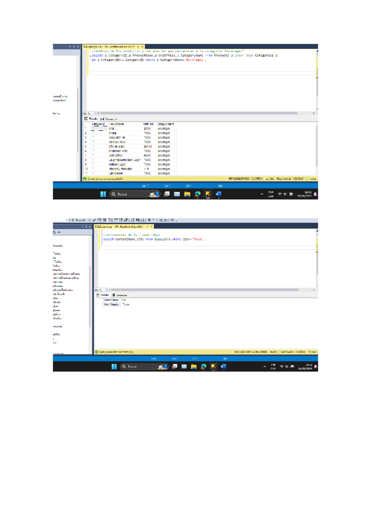Ejercicios de SQL Server: Consultas sobre Productos y Proveedores - Studocu