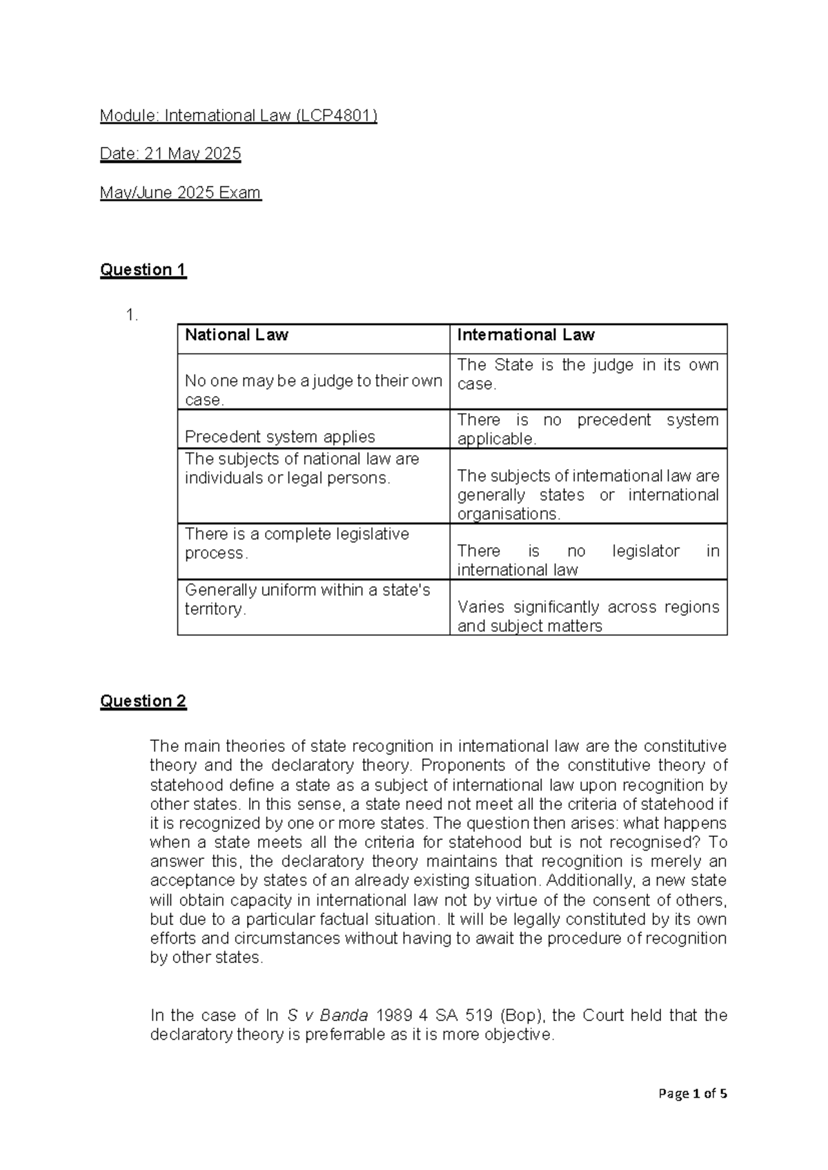 2025 LCP4801 Final Exam - International Law Overview and Key Concepts ...