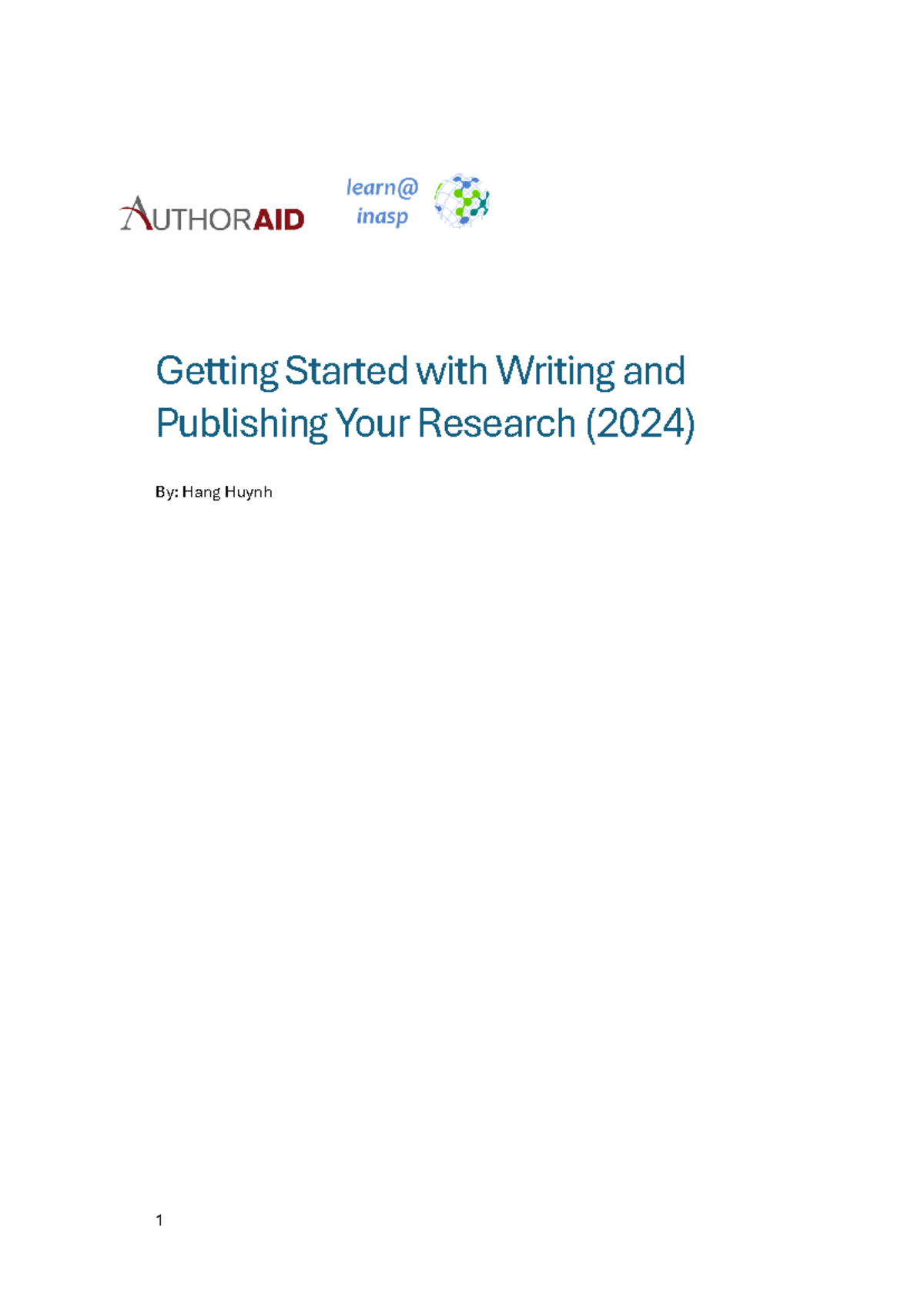 Getting started with writing and publishing your research - Getting ...