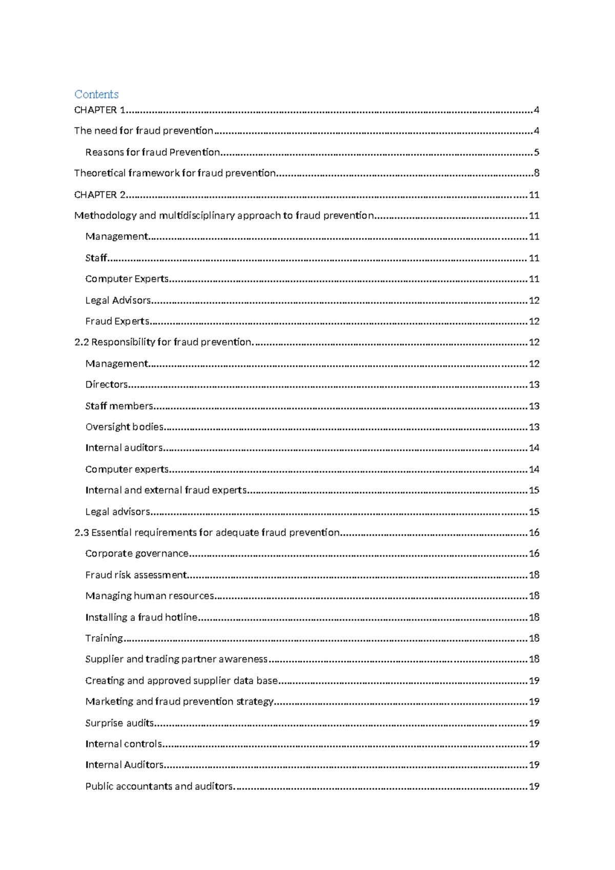 Fraud Prevention Strategies: Advanced Auditing Notes (AUD 501) - Studocu