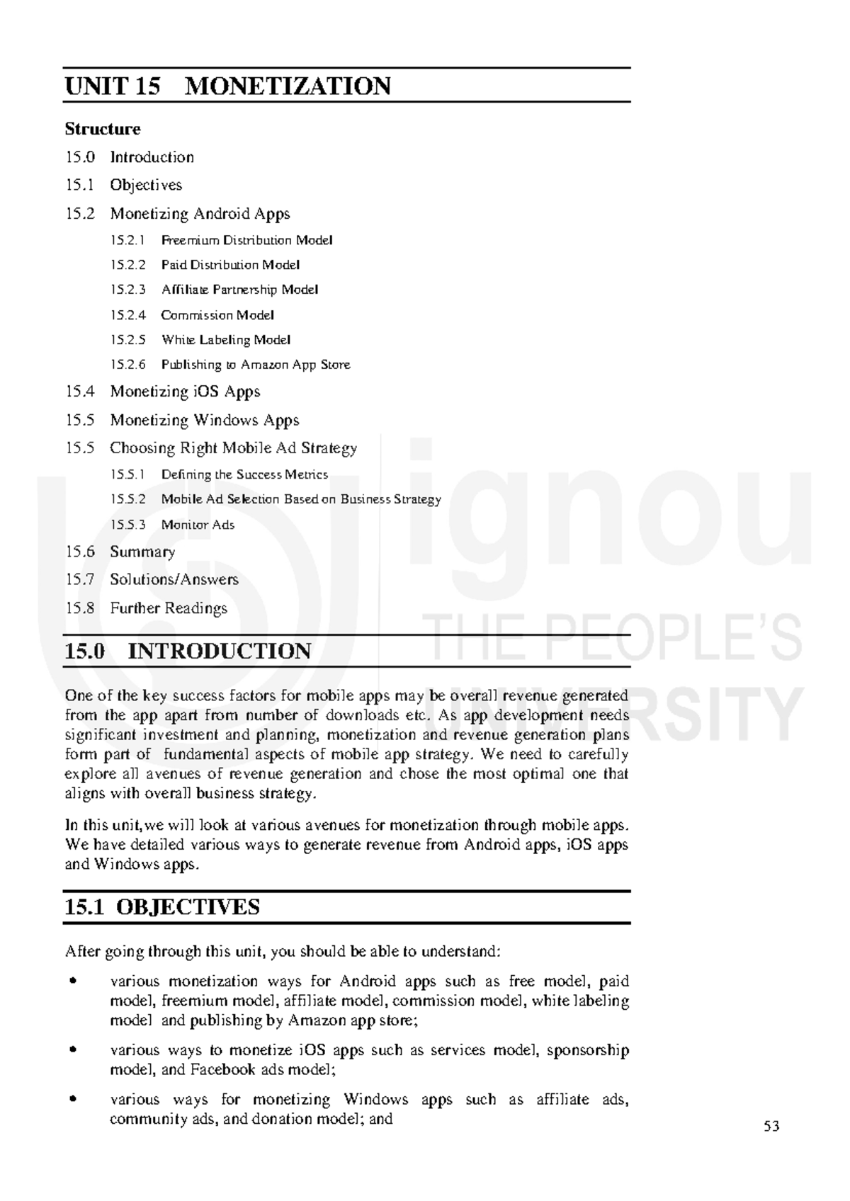 Unit 15: Monetization Strategies for Mobile Apps - Studocu