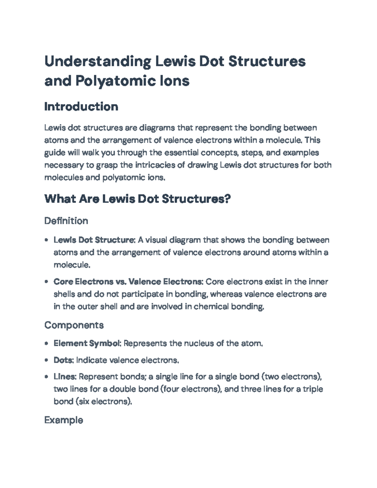 Understanding Lewis Dot Structures and Polyatomic Ions: A Guide ...