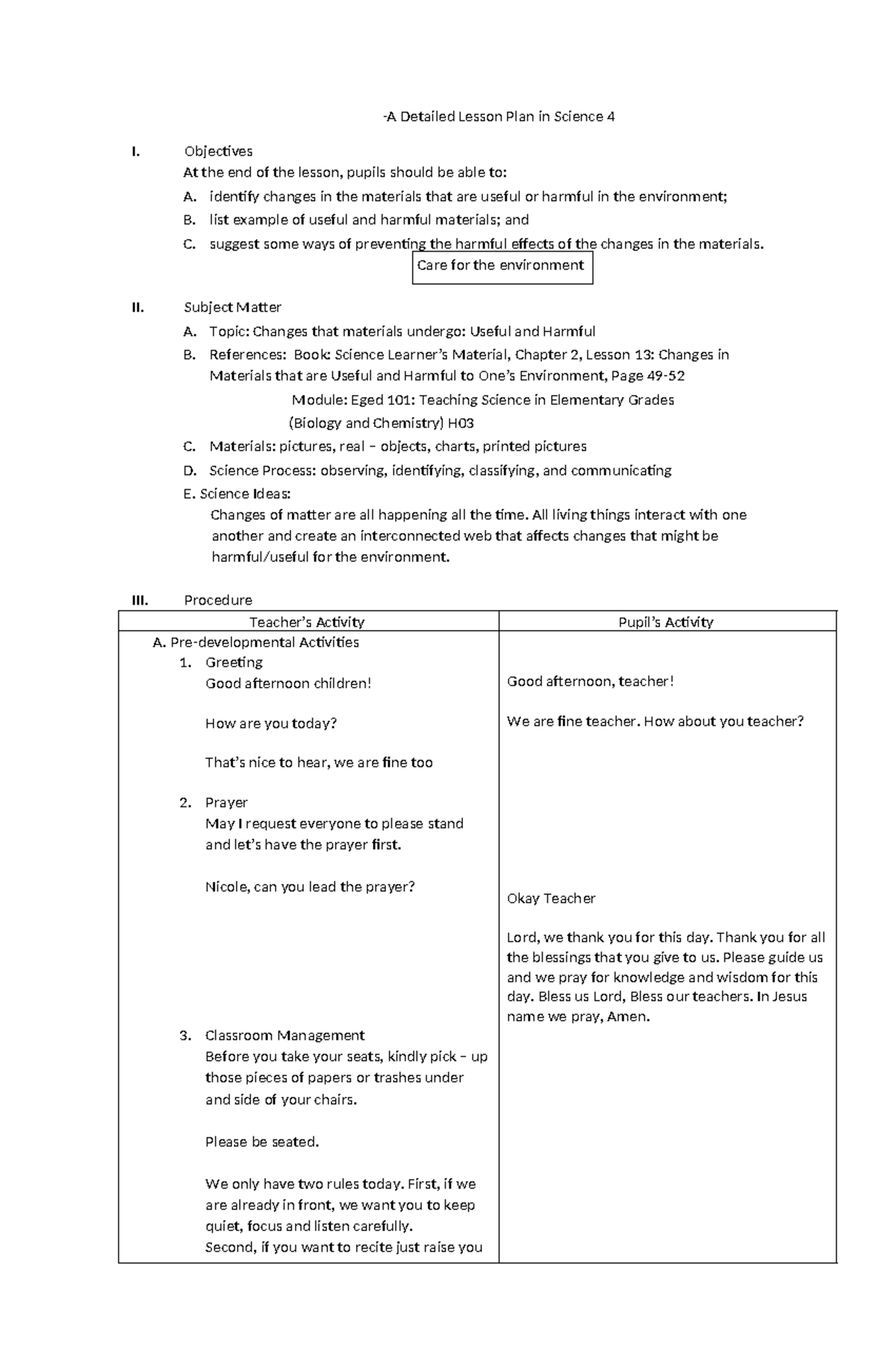 A Detailed Lesson Plan in Science 4 pinakafinal -A Detailed Lesson Plan ...