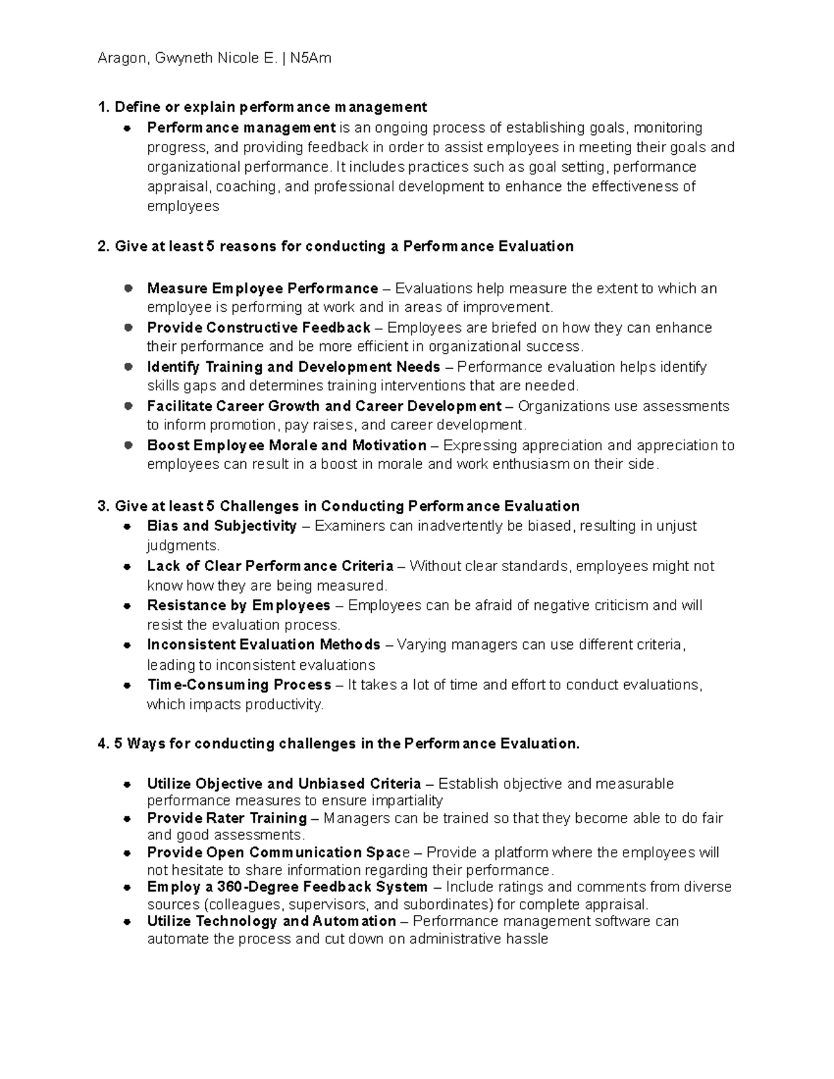 Module 6: Performance Management Strategies and Appraisal Methods - Studocu