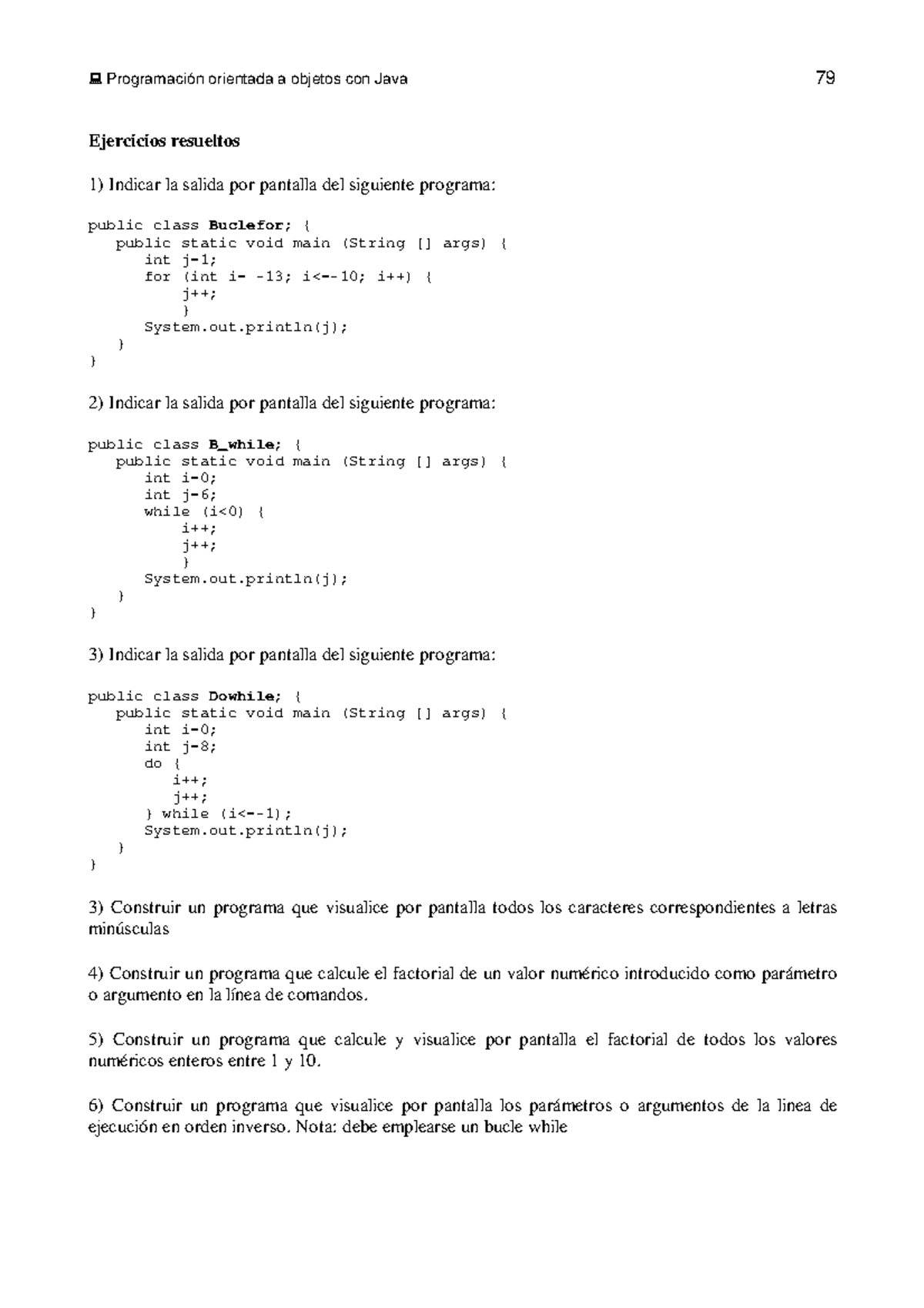 Ejercicios Resueltos de Programación en Java (POO) - Java 79 - Studocu