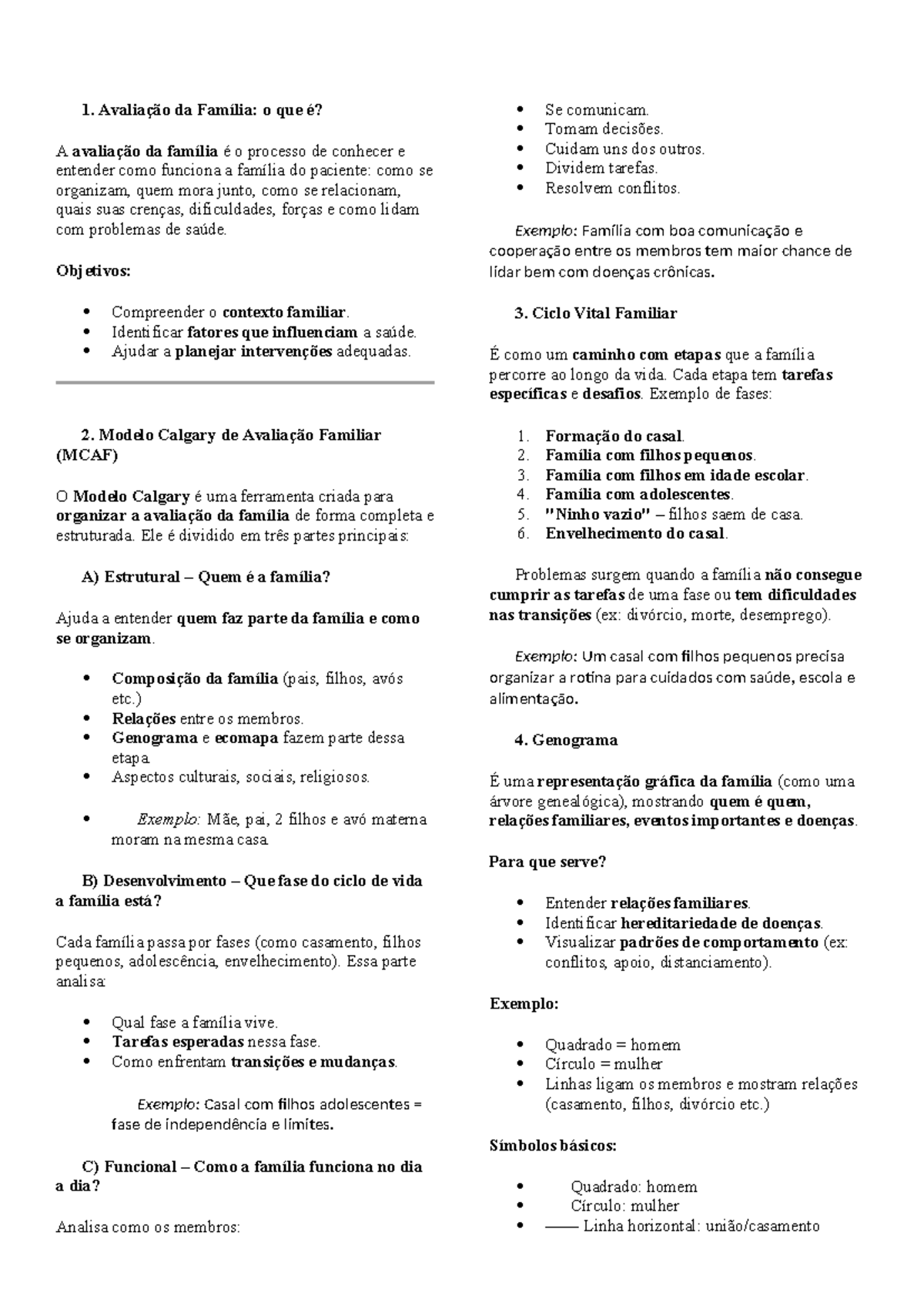 Avaliação Familiar: Modelo Calgary e Intervenções em Saúde - 1ª Parte ...