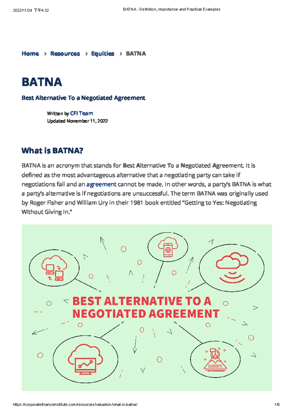 BATNA: Definition, Significance, and Practical Examples Explained - Studocu